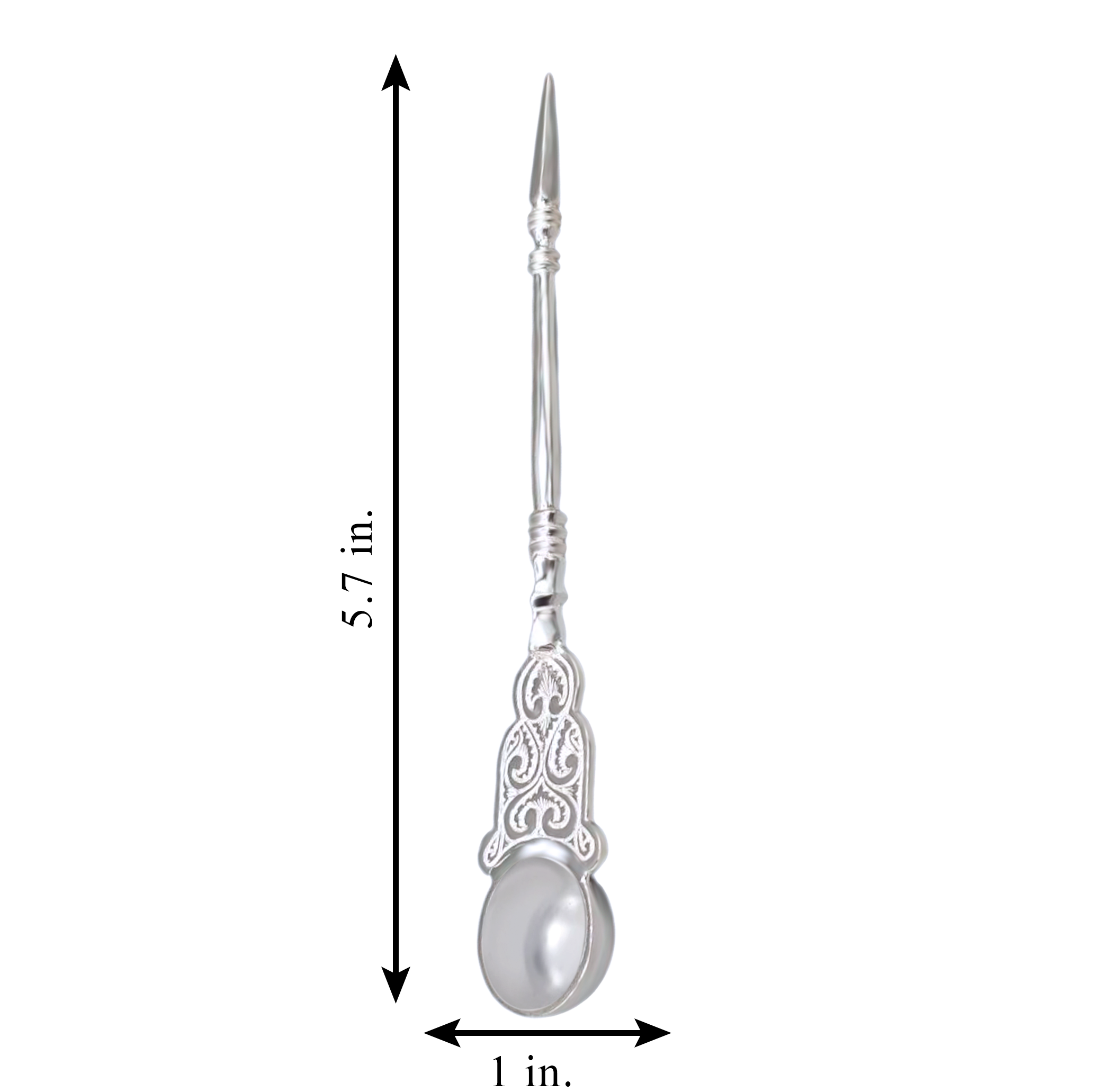 Silver Pooja Charanamrit Spoon