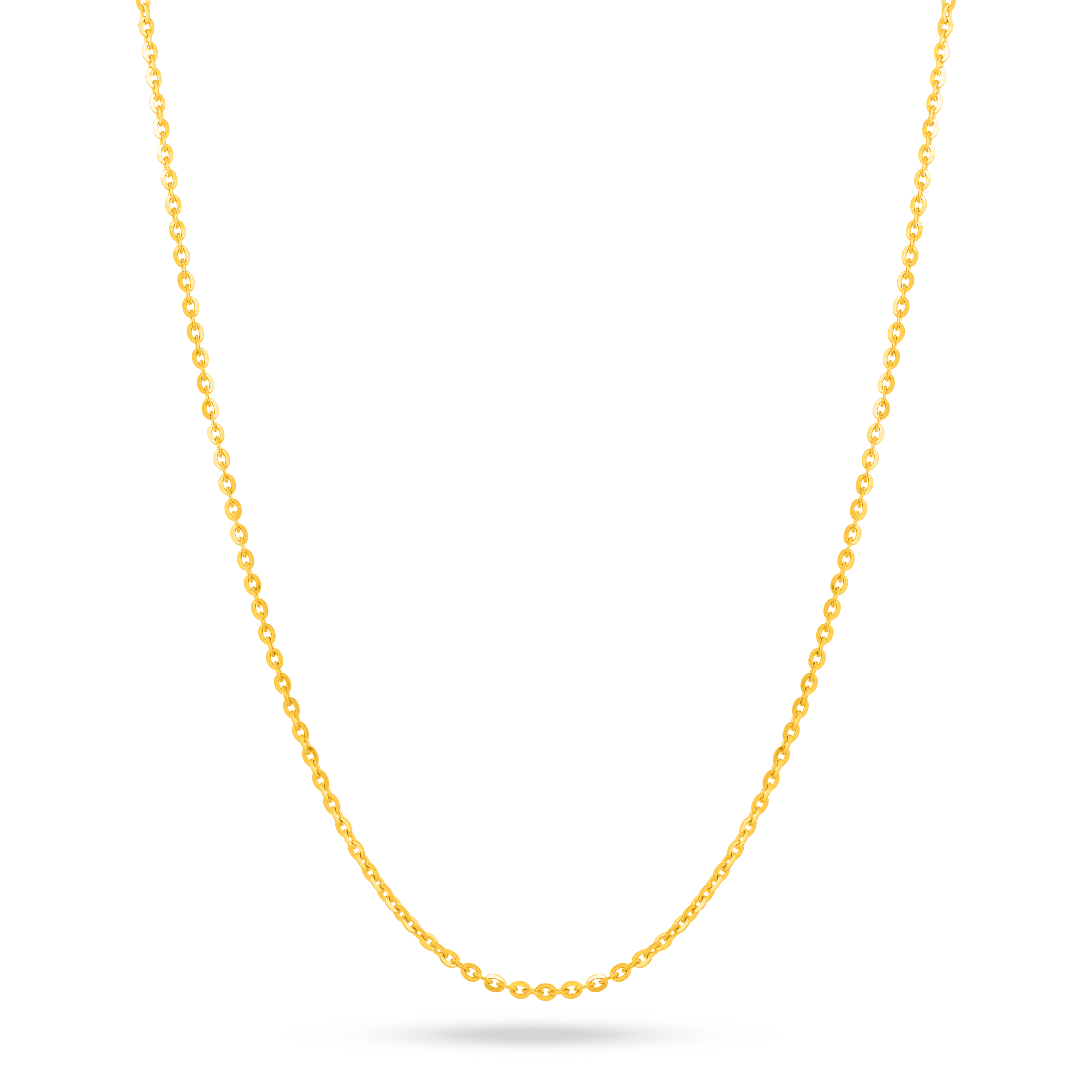 22K Gold Classic Cable Chain - 16.5"
