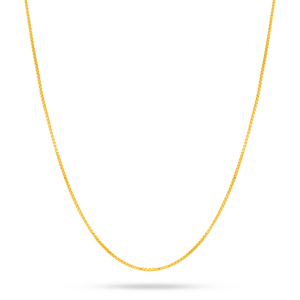 22K Gold Kids Box Chain - 14"
