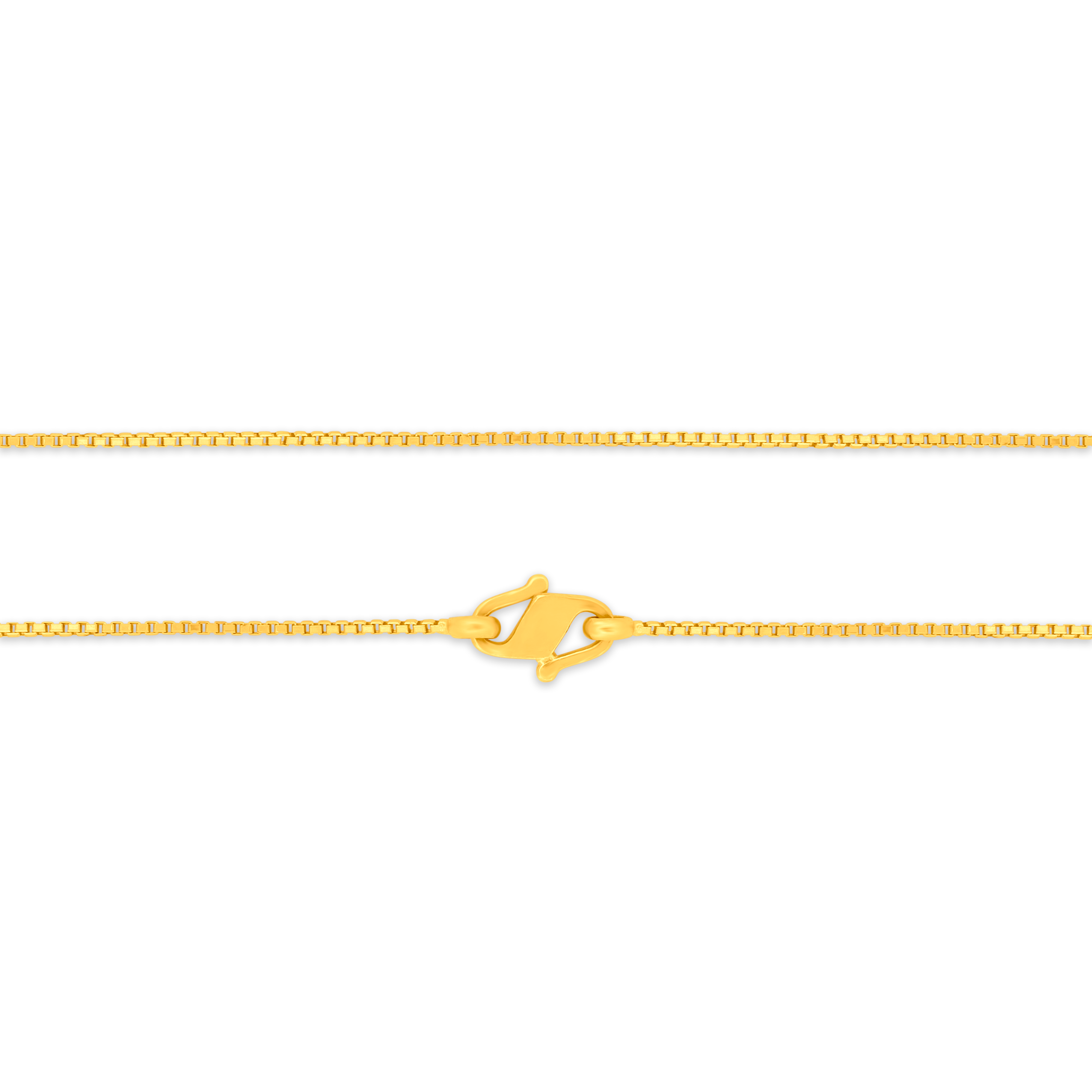 22K Gold Kids Box Chain - 14"
