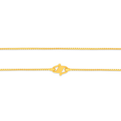 22K Gold Kids Box Chain - 14"