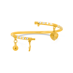 22K Gold Baby Bangle Bracelet