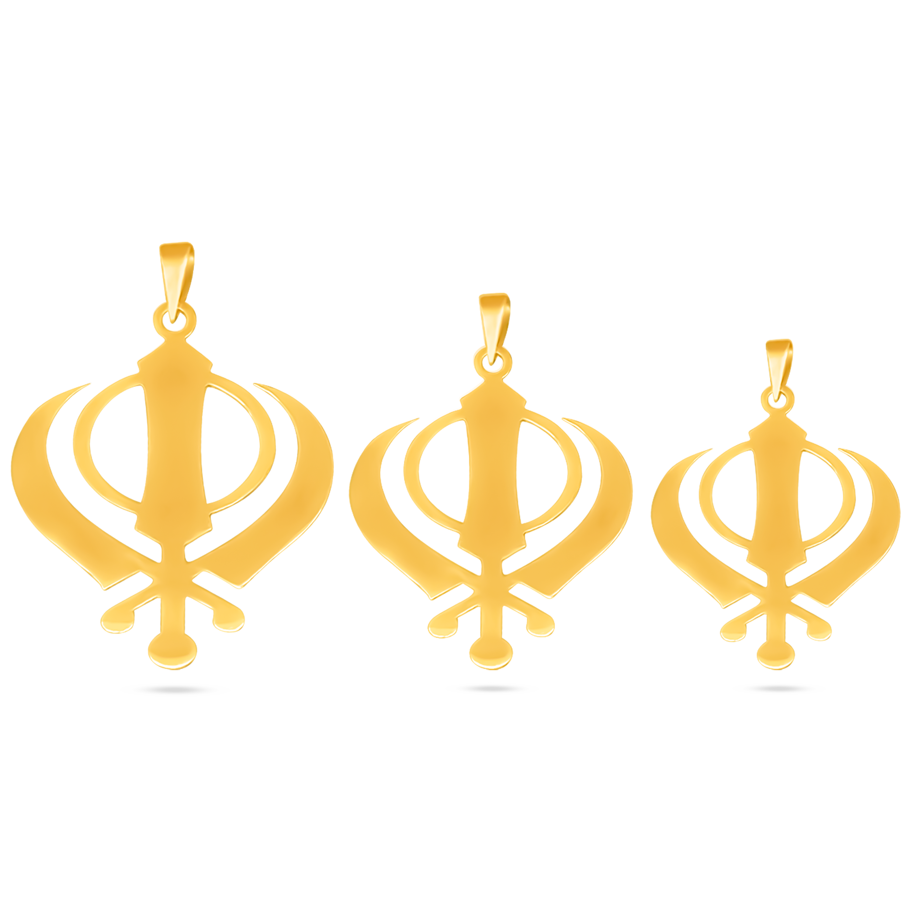 22K Gold Khanda Pendant