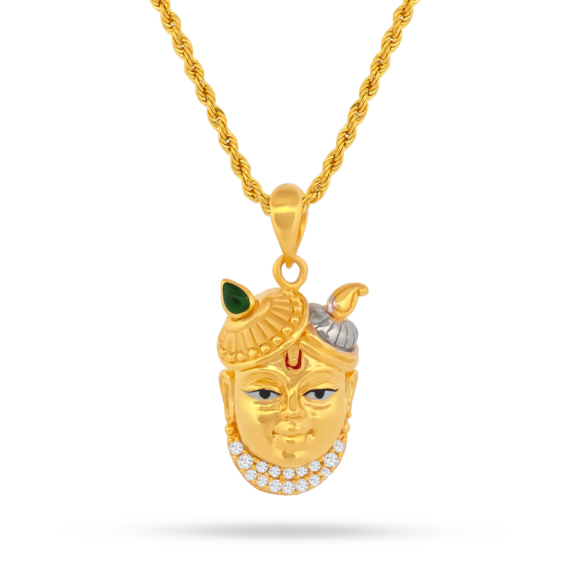 22K Gold Divine Lord Krishna Pendant