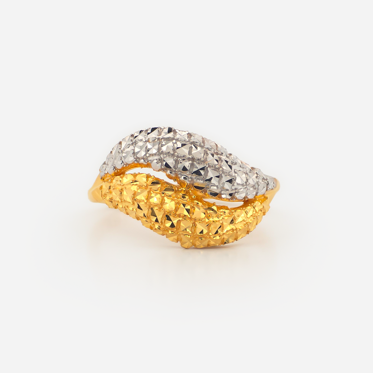 22K Gold Double Bombè Ring