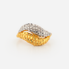 22K Gold Double Bombè Ring