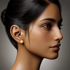 22K Gold Timeless Rope Earrings