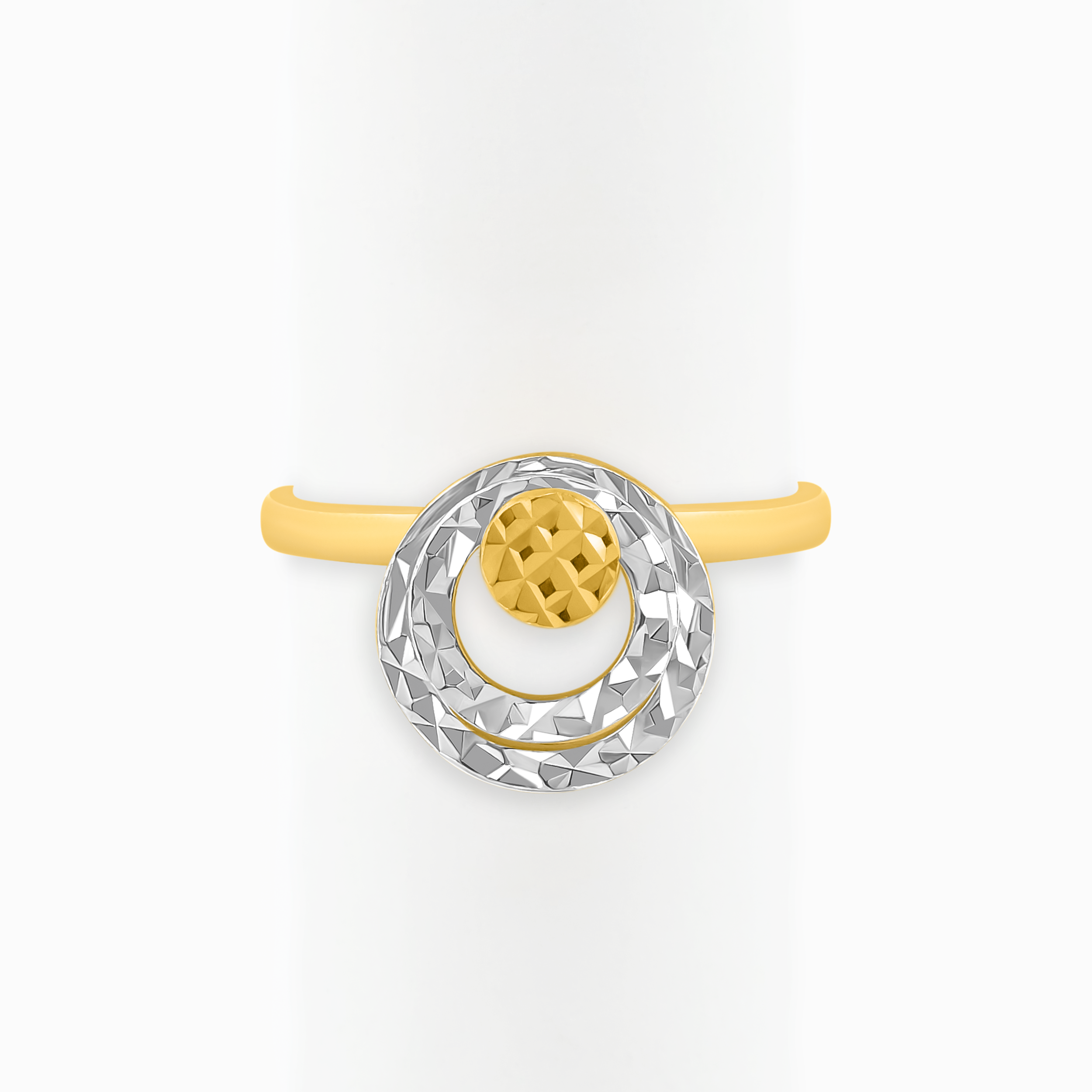 22K Gold Moving Circle Ring