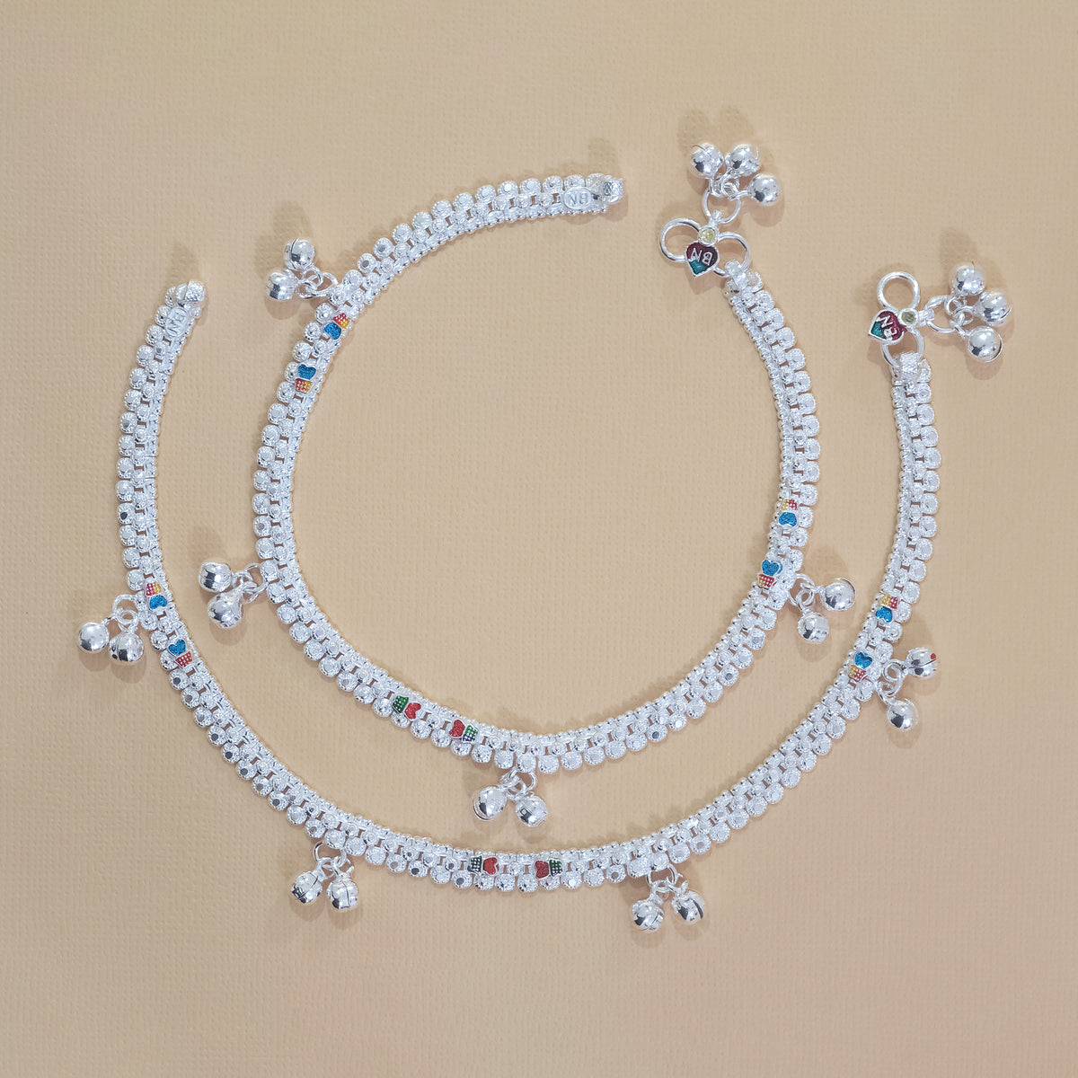 Silver Butterfly Anklets