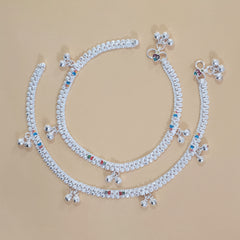 Silver Butterfly Anklets