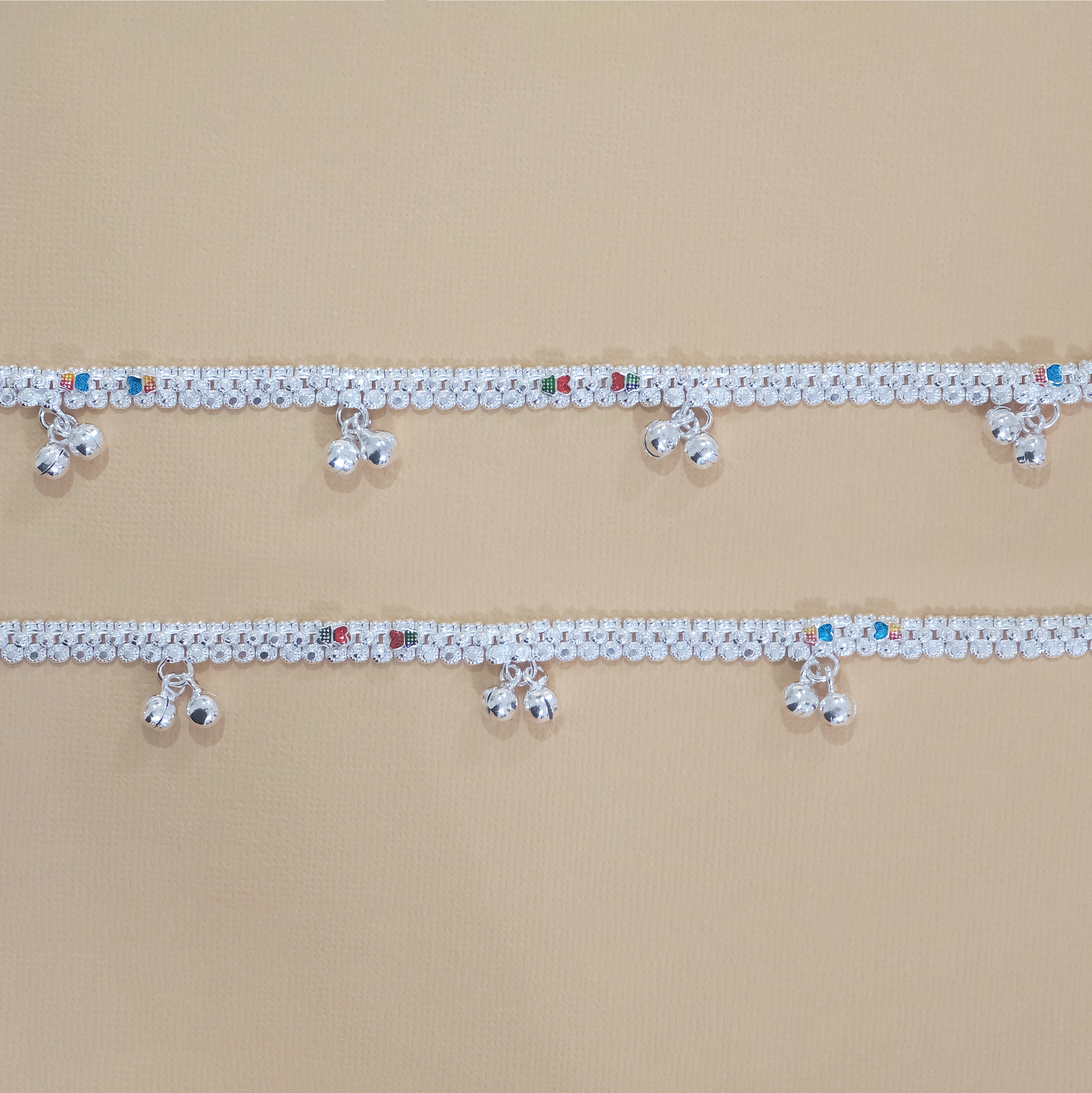 Silver Butterfly Anklets
