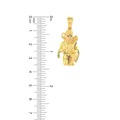 22K Gold Divine Lord Hanuman Pendant