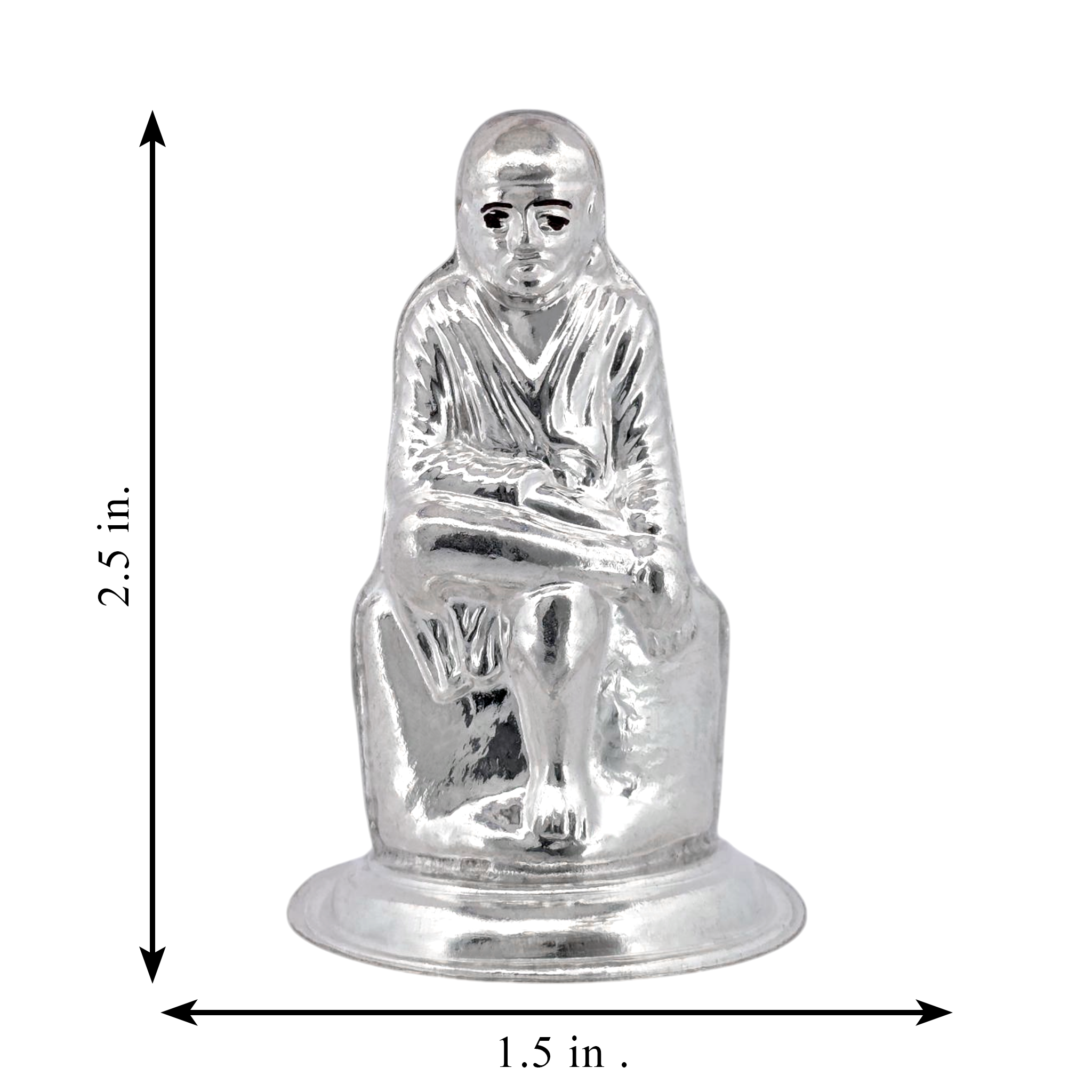 Silver Shirdi Sai Baba Idol