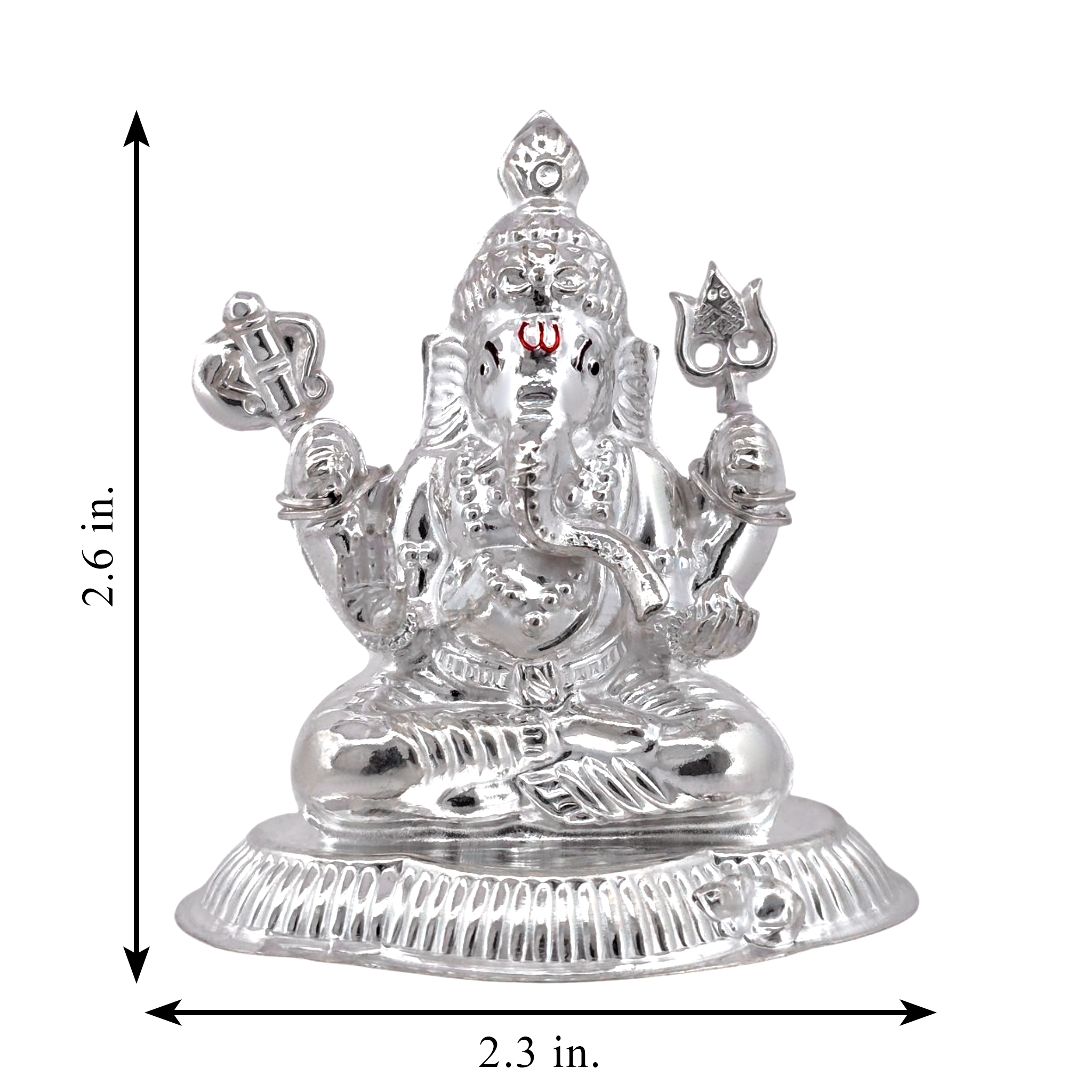 Silver Lord Ganesha Idol