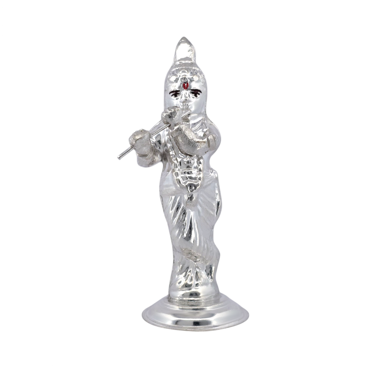 Silver Lord Krishna Idol
