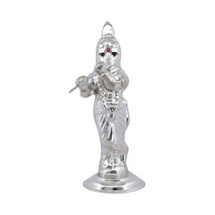 Silver Lord Krishna Idol