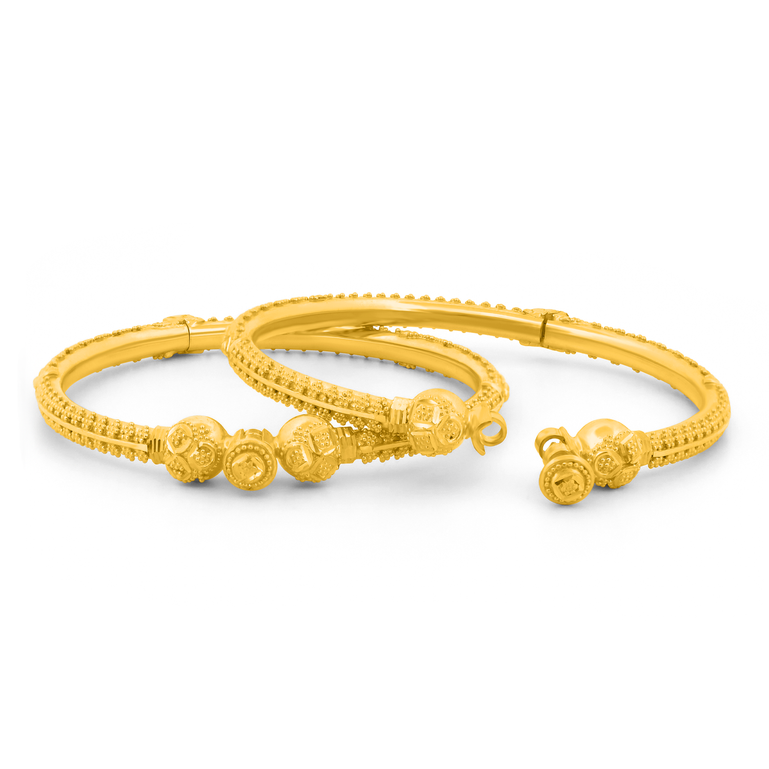 22K Gold Baby Traditional Screw Bangle