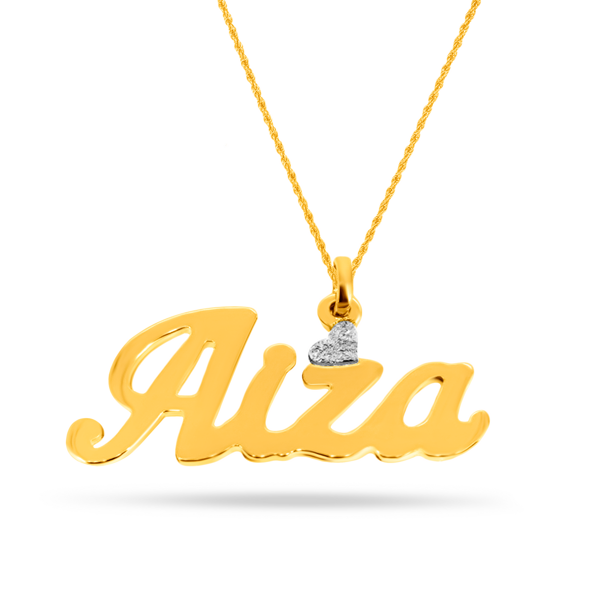 22K Gold Custom Name Necklace