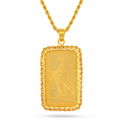 22K Gold Lady of Liberty Pendant