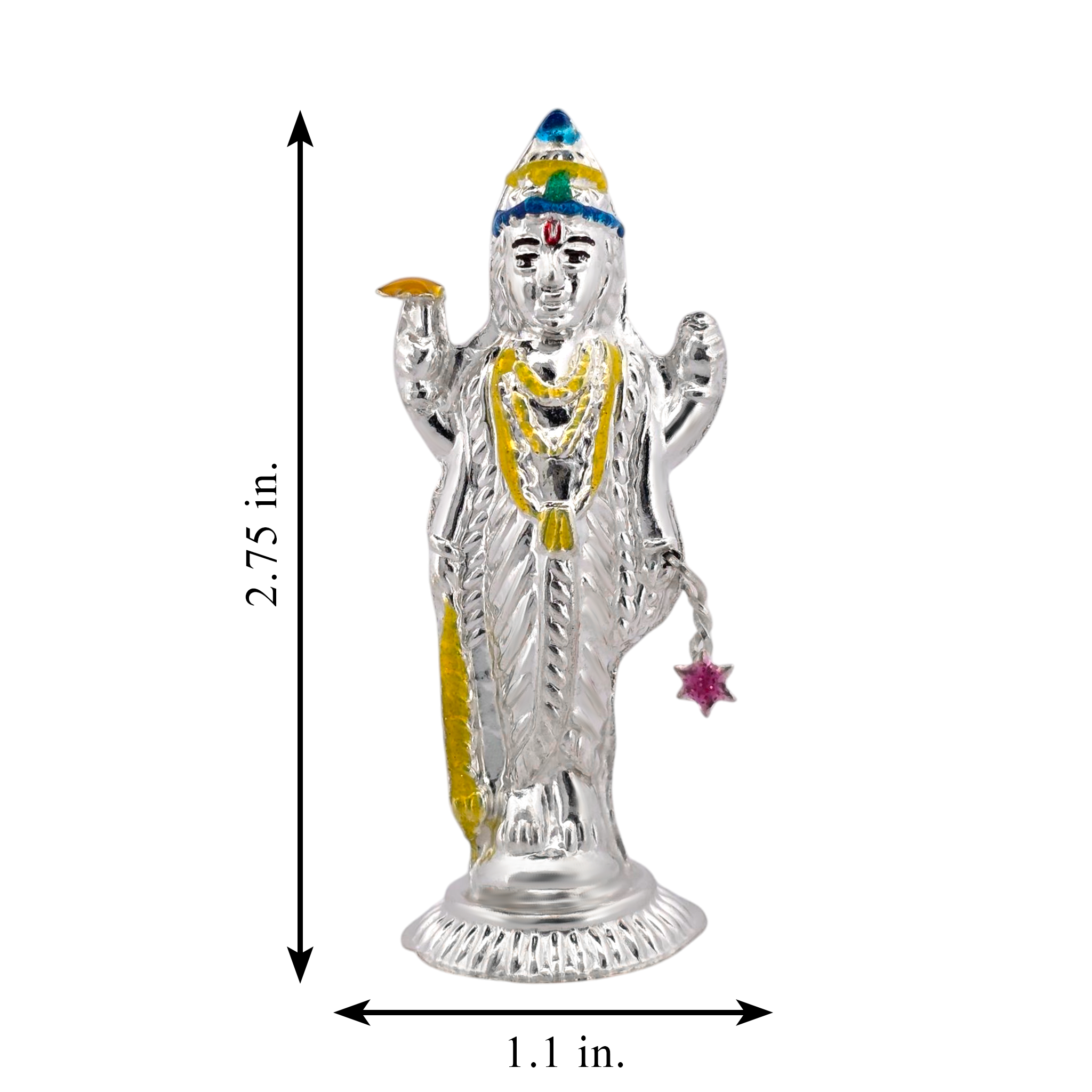 Silver Balaji Statue Idol