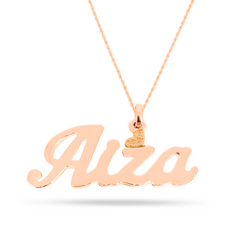 22K Gold Custom Name Necklace