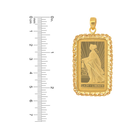 22K Gold Lady of Liberty Pendant