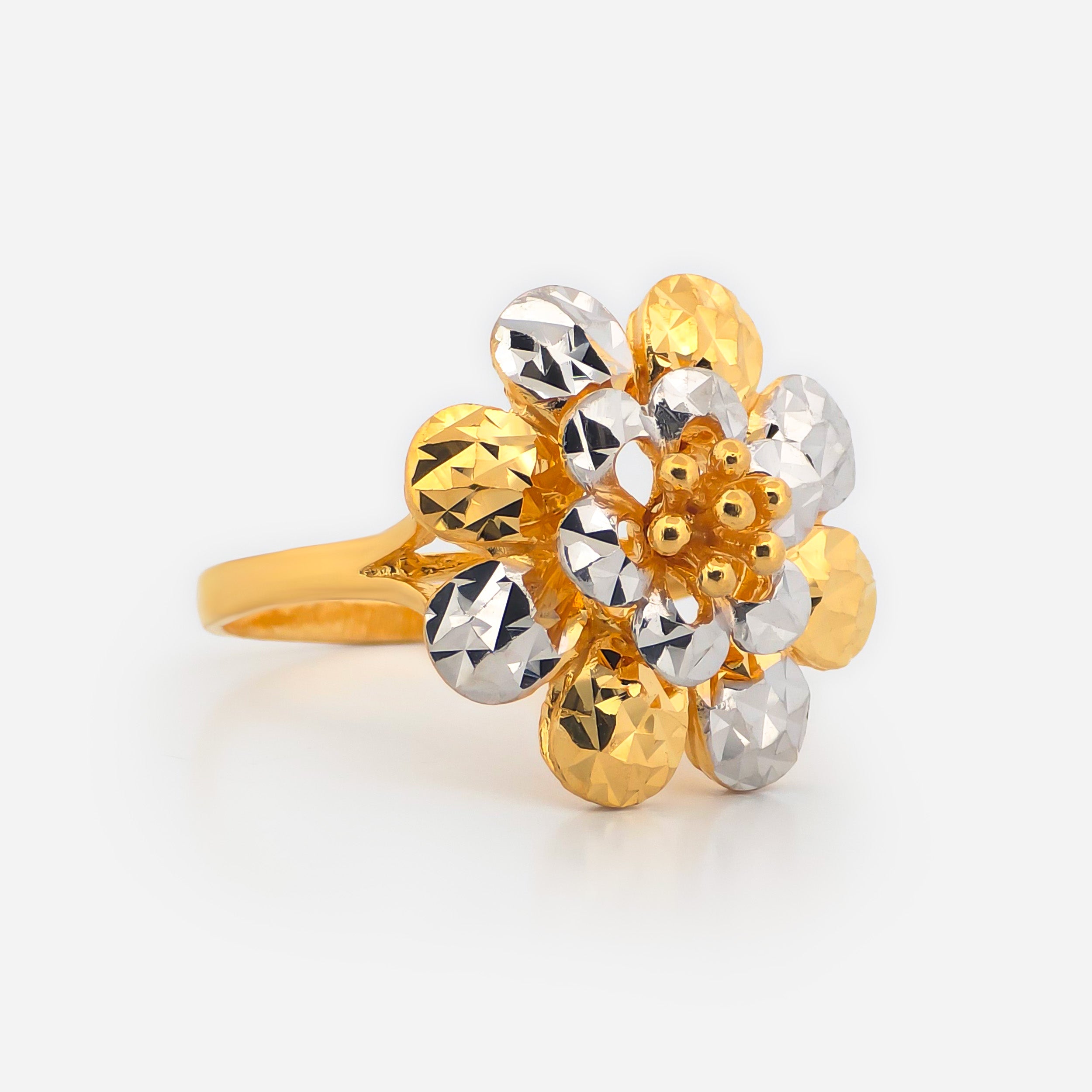 22K Gold Radaint SunFlower Ring