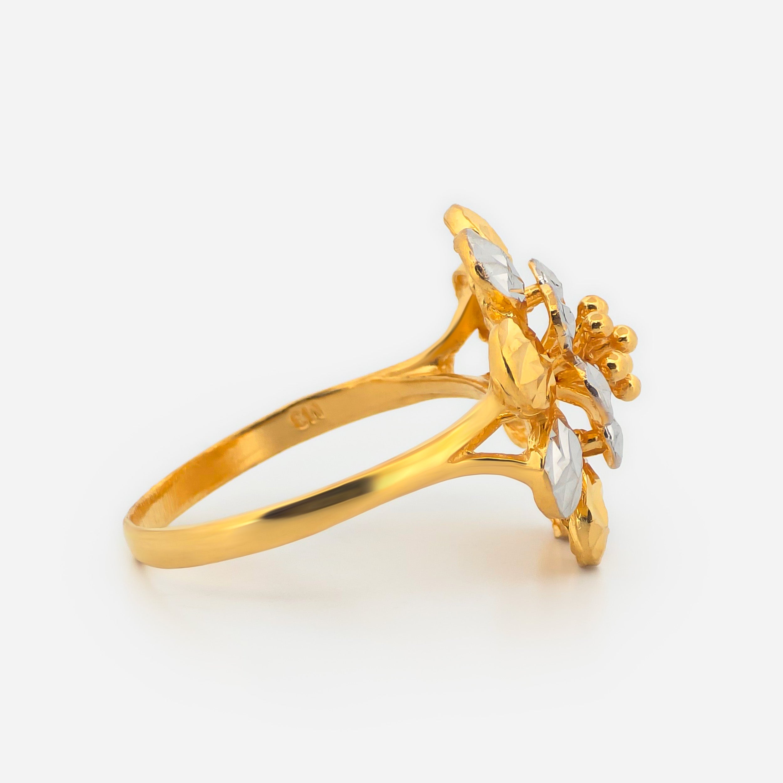 22K Gold Radaint SunFlower Ring