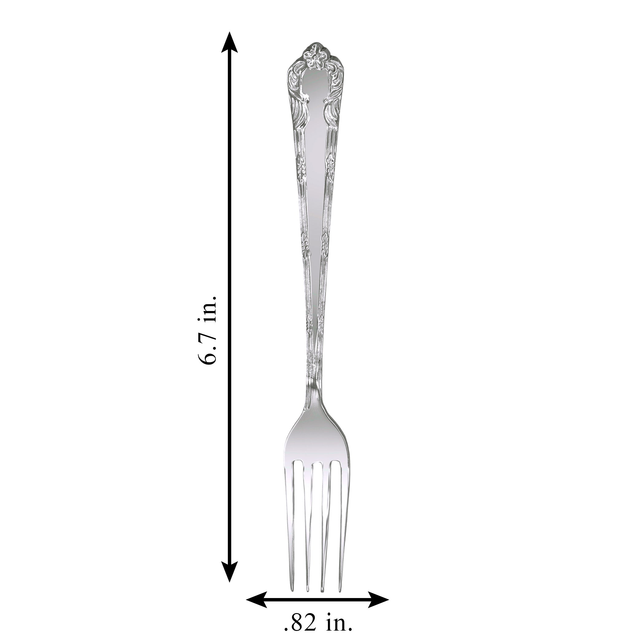 Silver Floral Fork