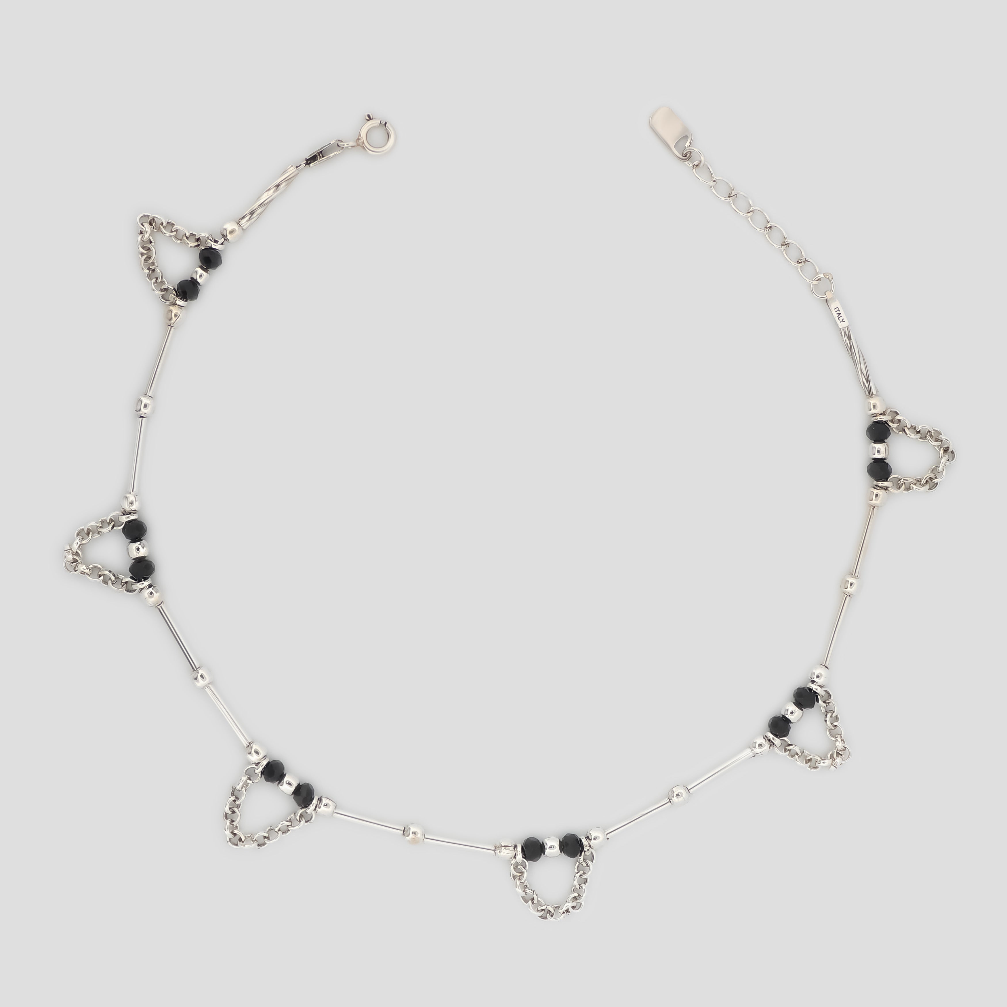 925 Silver Chain Drop Anklets