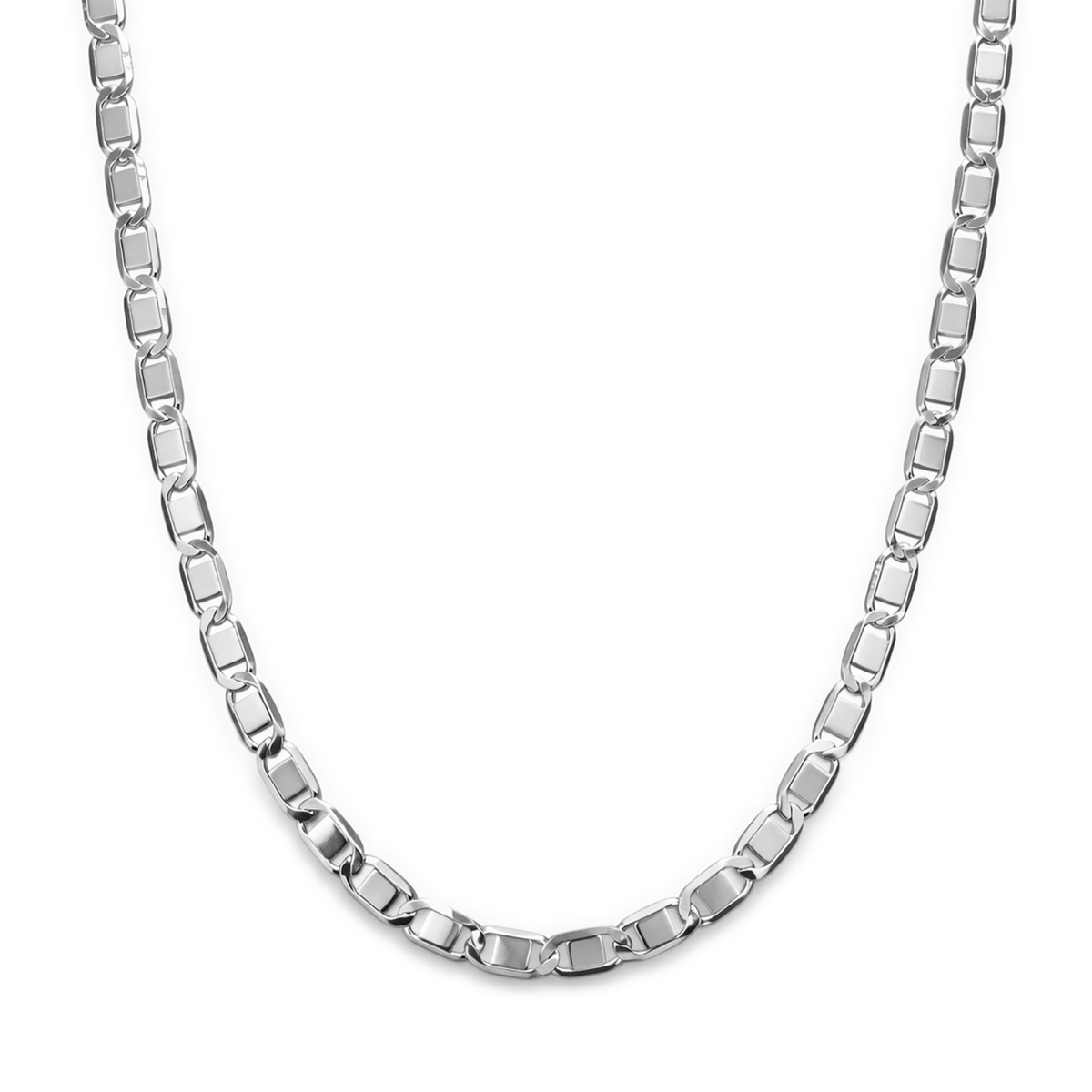 925 Silver Rounded Box Link Chain - 22"