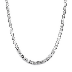 925 Silver Rounded Box Link Chain - 22"
