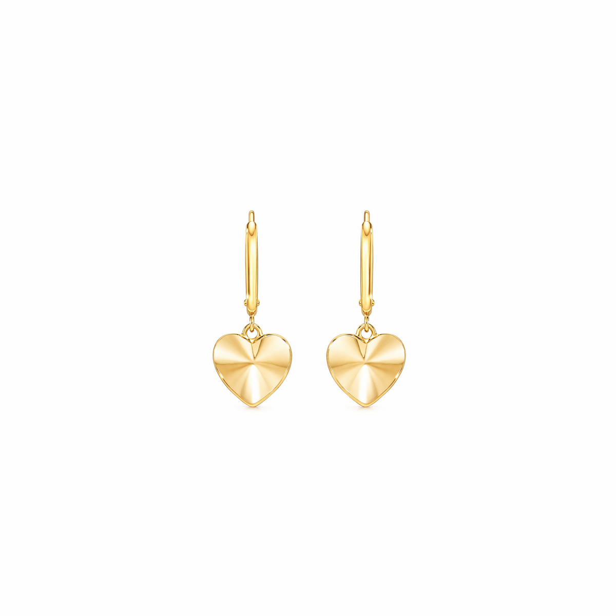 14K Gold Eternal Heart Earrings