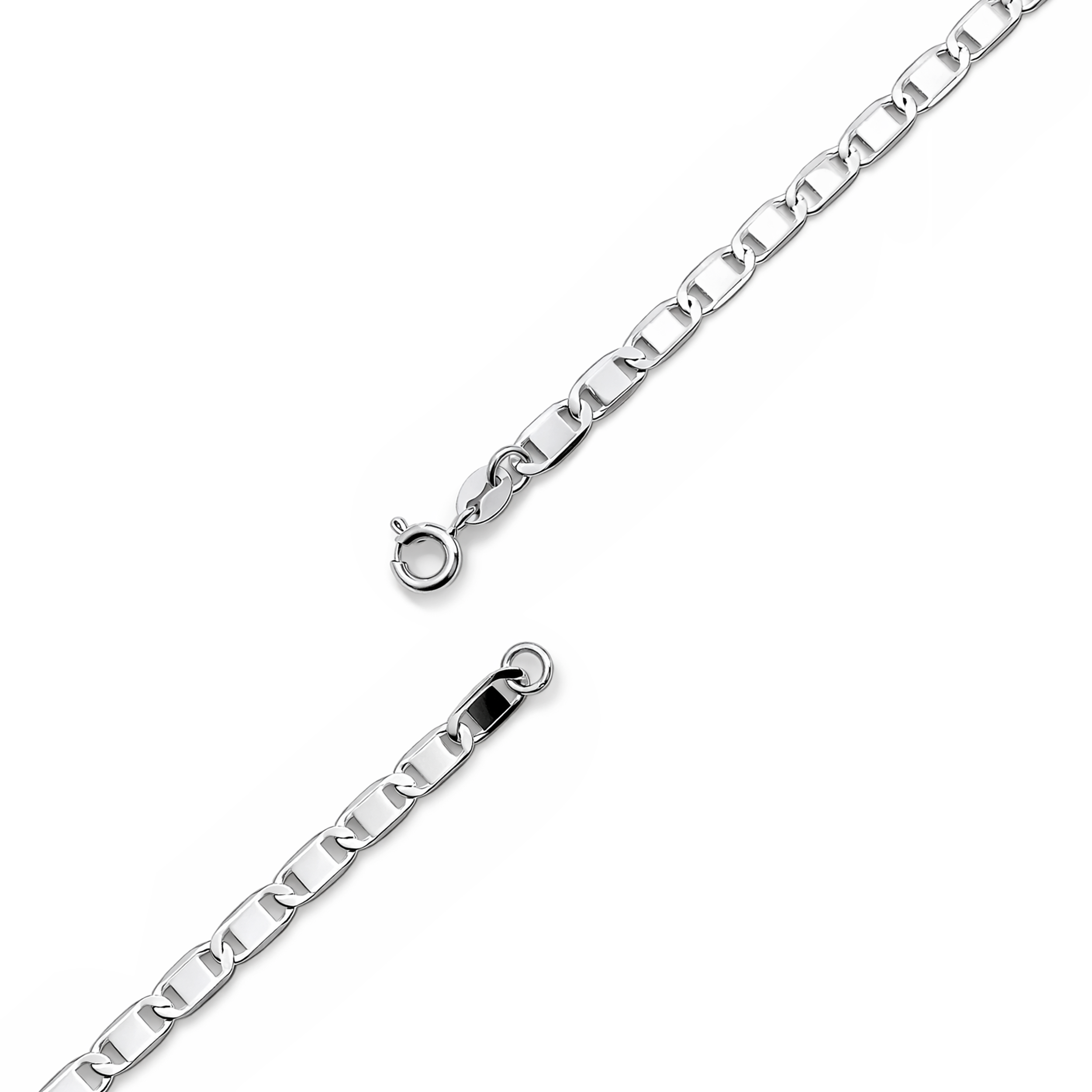 925 Silver Rounded Box Link Chain - 22"