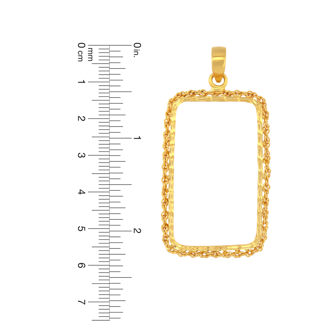 22K Gold Frame Pendant