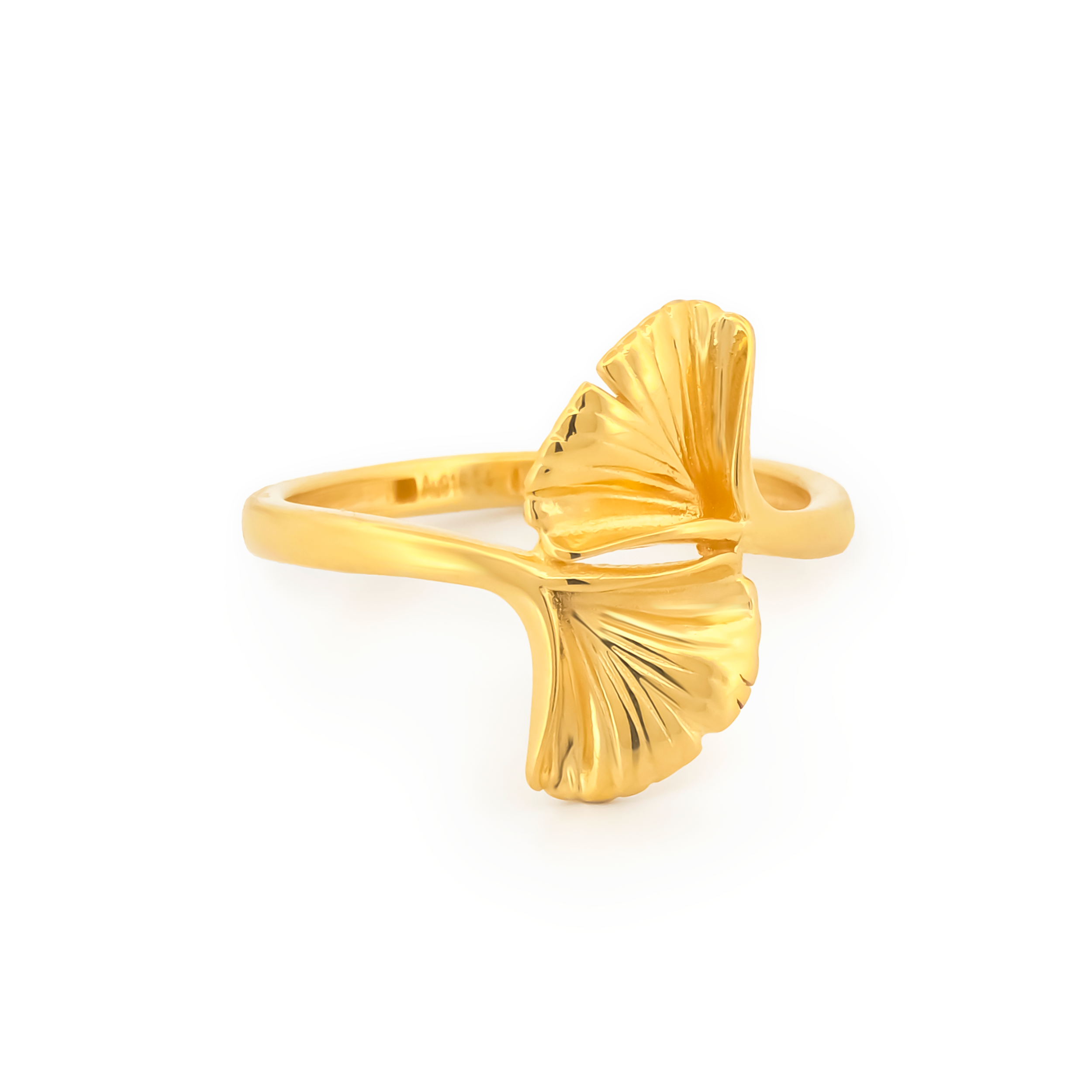 22K Gold Leaf Ring