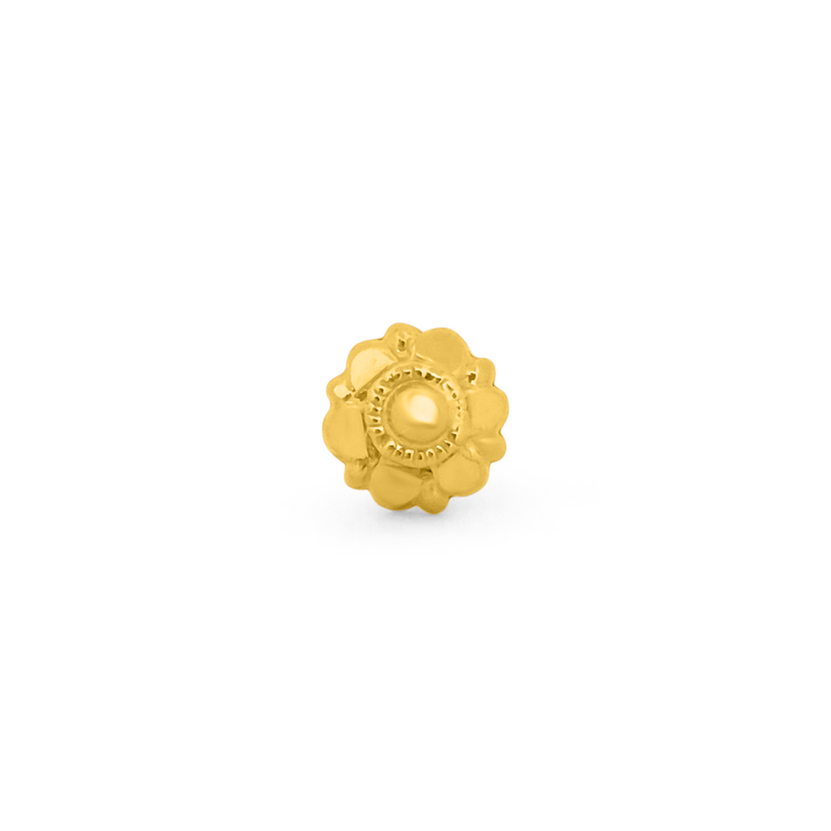 22K Gold Rose Nose Pin