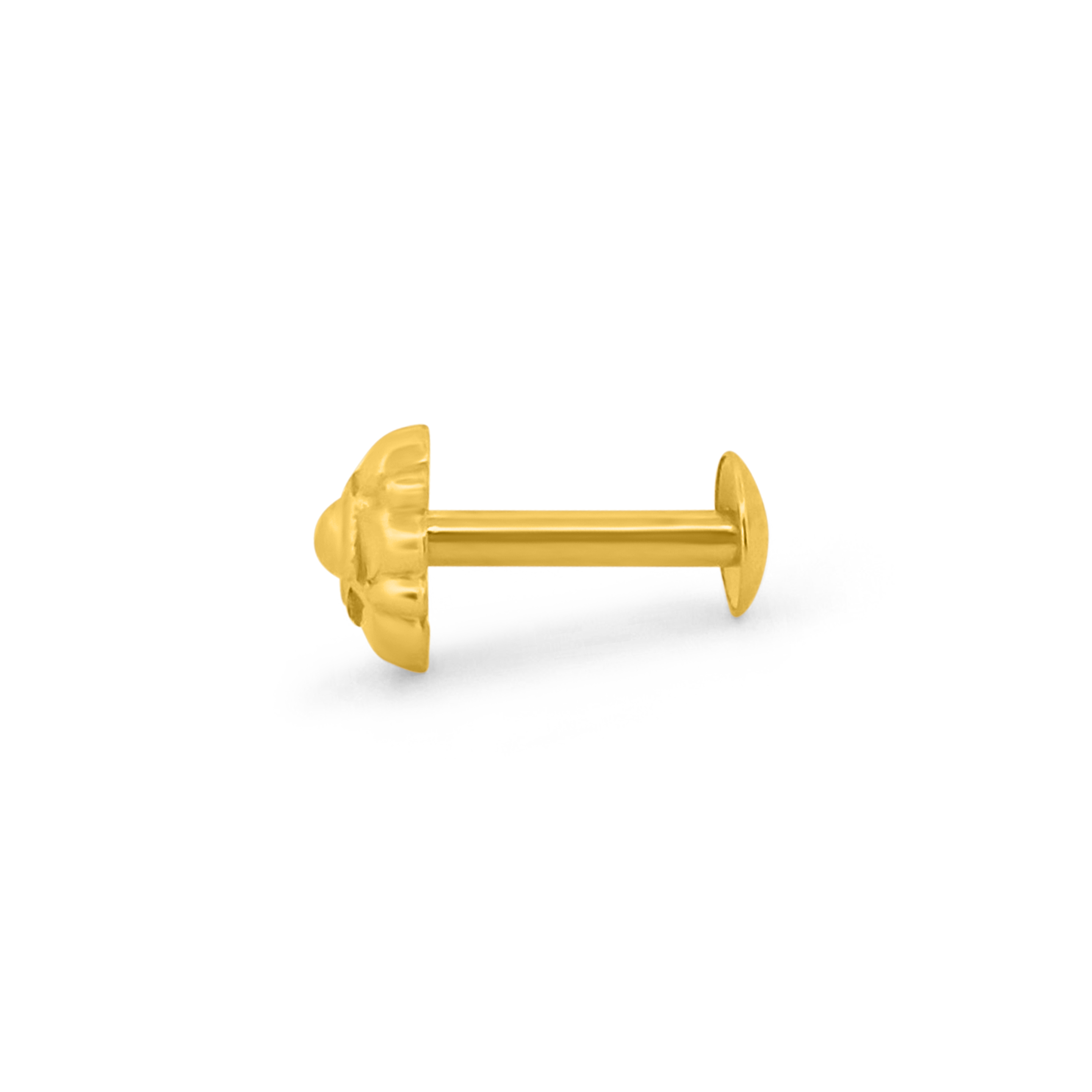 22K Gold Rose Nose Pin