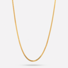 22K Gold Flat Chain - 20"