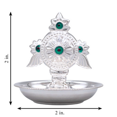 Silver Chakra Incense Holder