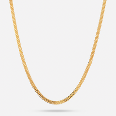 22K Gold Flat Chain - 20"