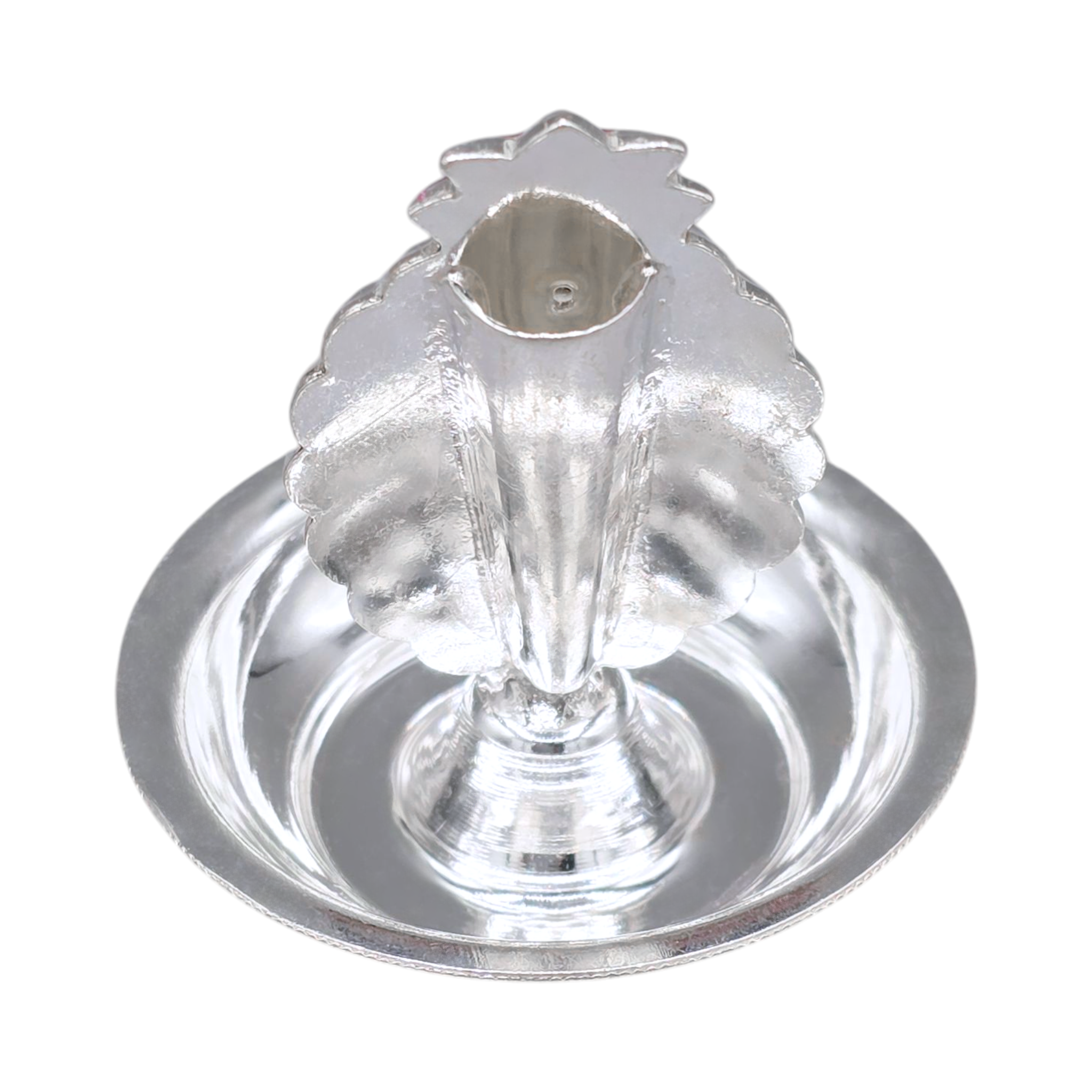 Silver Om Symbol Incense Holder