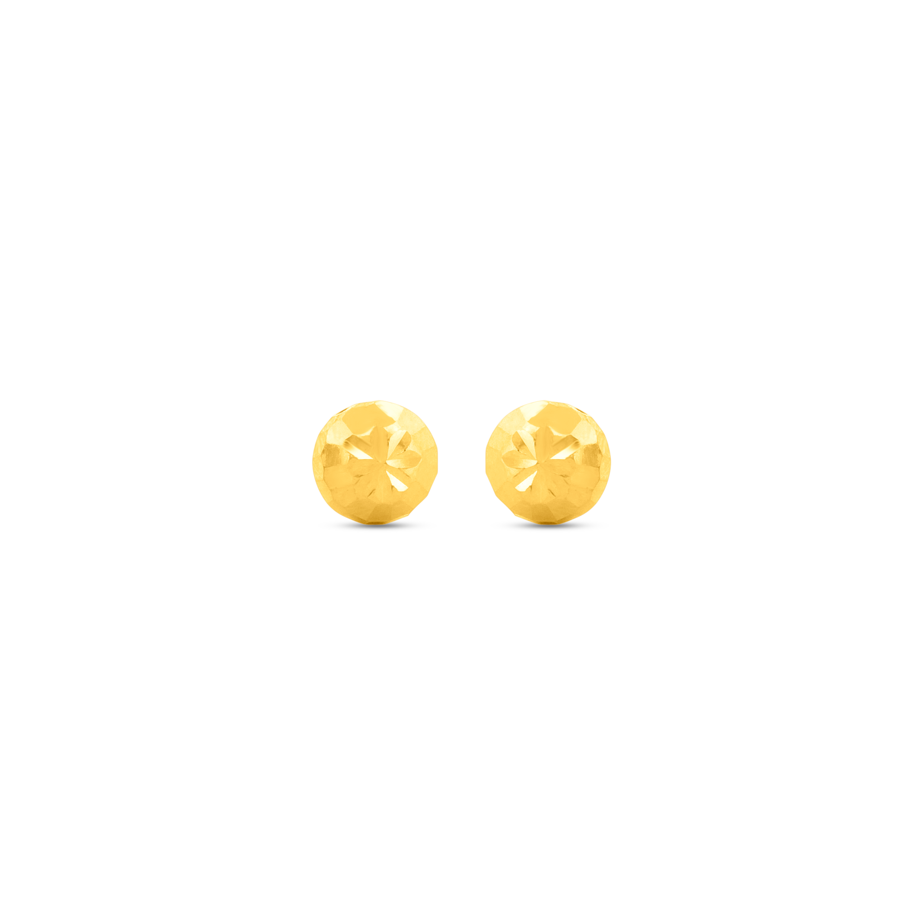 22K Gold Timeless Sphere Stud Earrings
