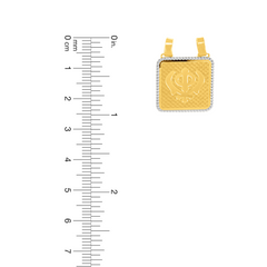 22K Gold Sq Kanda Pendant