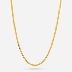 22K Gold Franco FoxTail Chain - 20"