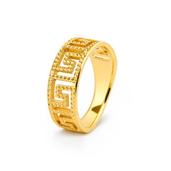 22K Gold Greek Design Ring