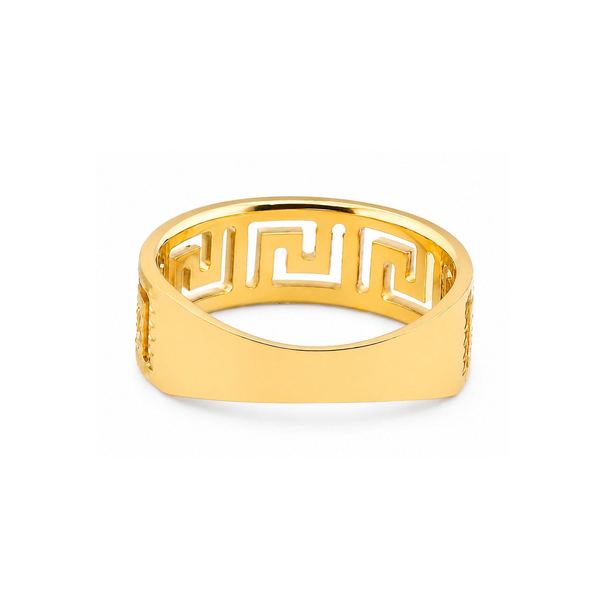 22K Gold Greek Design Ring