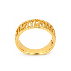 22K Gold Greek Design Ring
