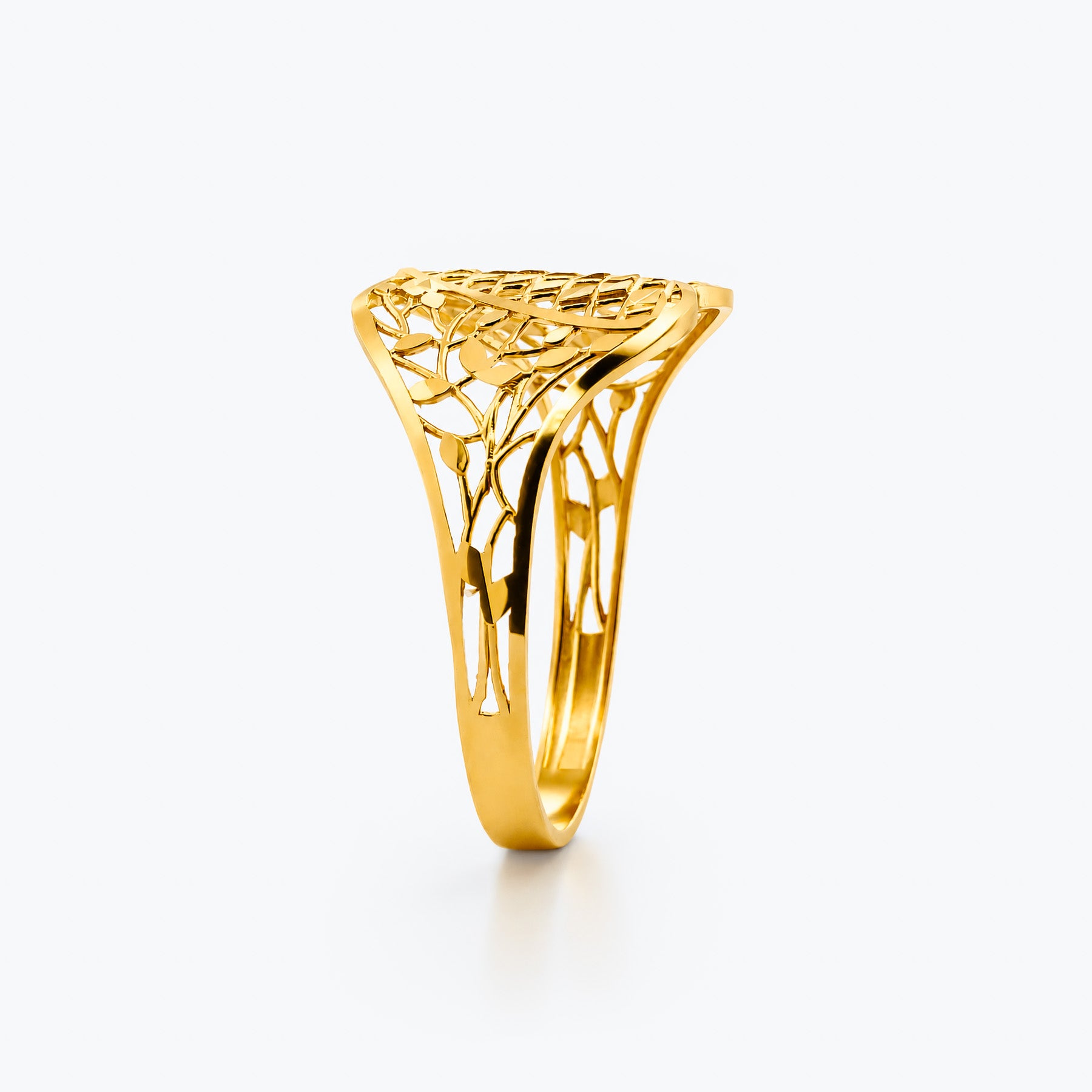 22K Gold Openwork Mesh Ring