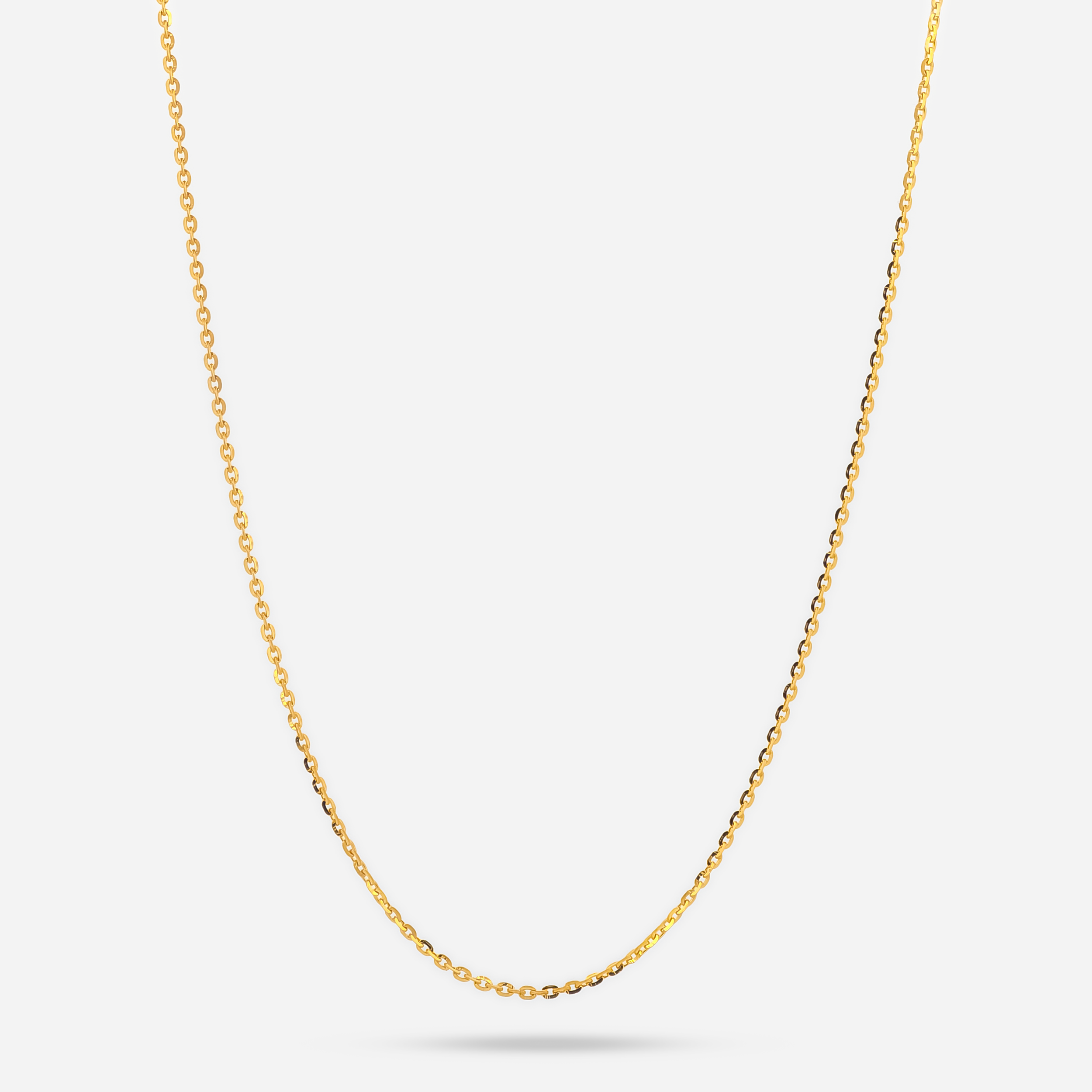 22K Gold Necklace Chain - 18"